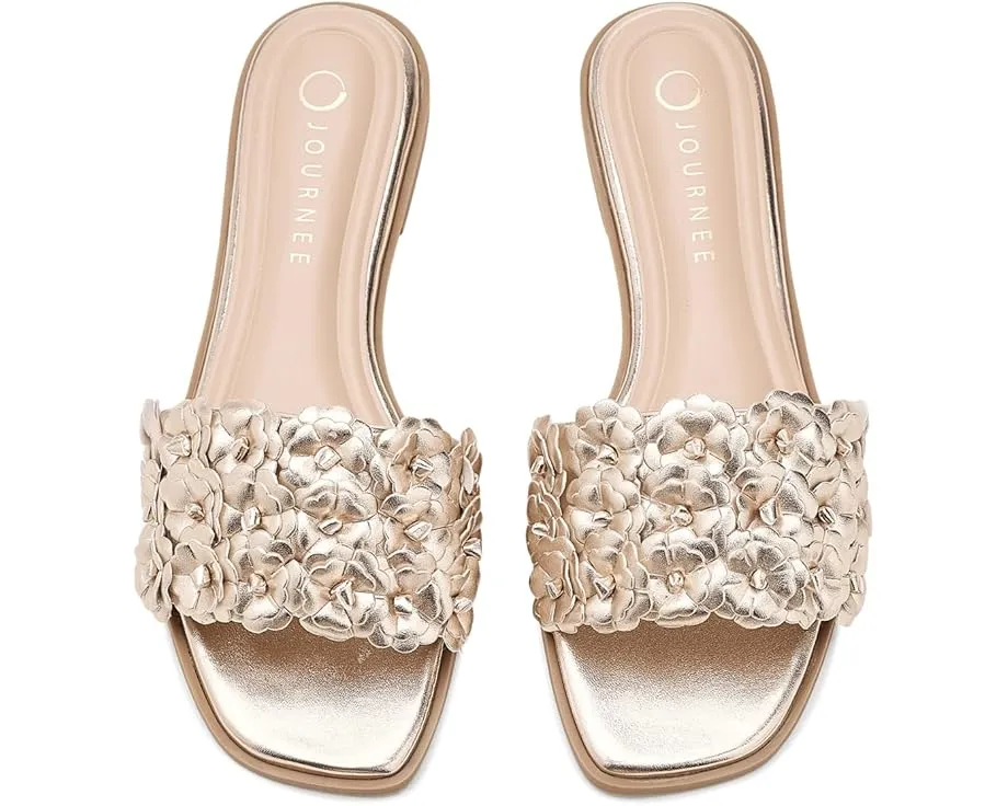 Босоножки Azalea на платформе с цветочным декором Journee Collection