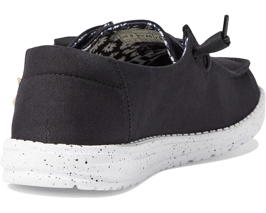 Повседневные слипоны Hey Dude Wendy Basic Wide с эластичной панелью и легкой подошвой