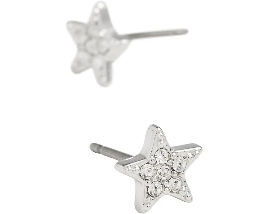 Серьги-гвоздики Kate Spade Earrings Pave Mini Star Studs с кубическим цирконием