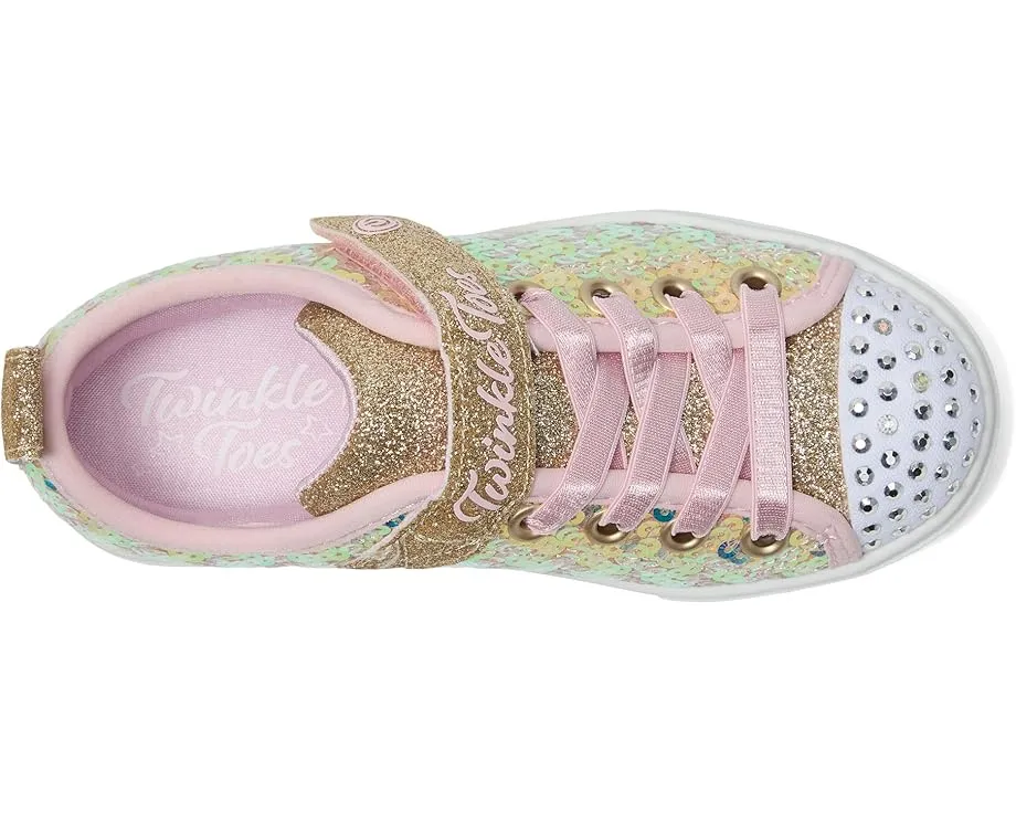 Детские кроссовки Skechers Twinkle Sparks с пайетками и подсветкой