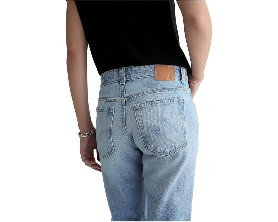 Джинсы AG Jeans Sandra Slim Straight с низкой посадкой