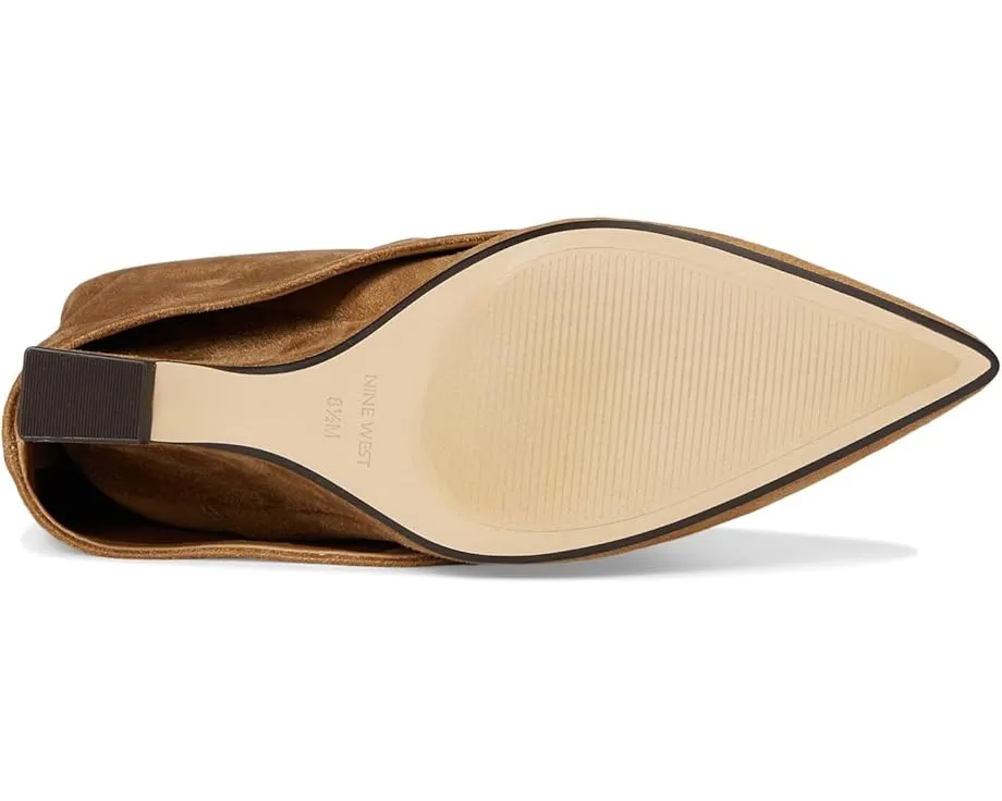 Ботинки Nine West Amazin на платформе из замши с расклешенным голенищем