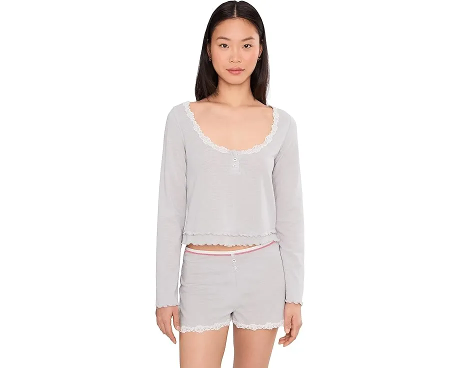 Пижамный комплект Spring Break от Free People с рюшами и кружевом