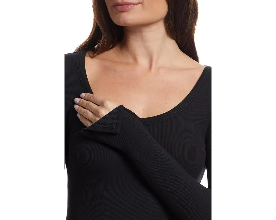 Лонгслив из ультрамягкого ребристого трикотажа Barefoot Dreams