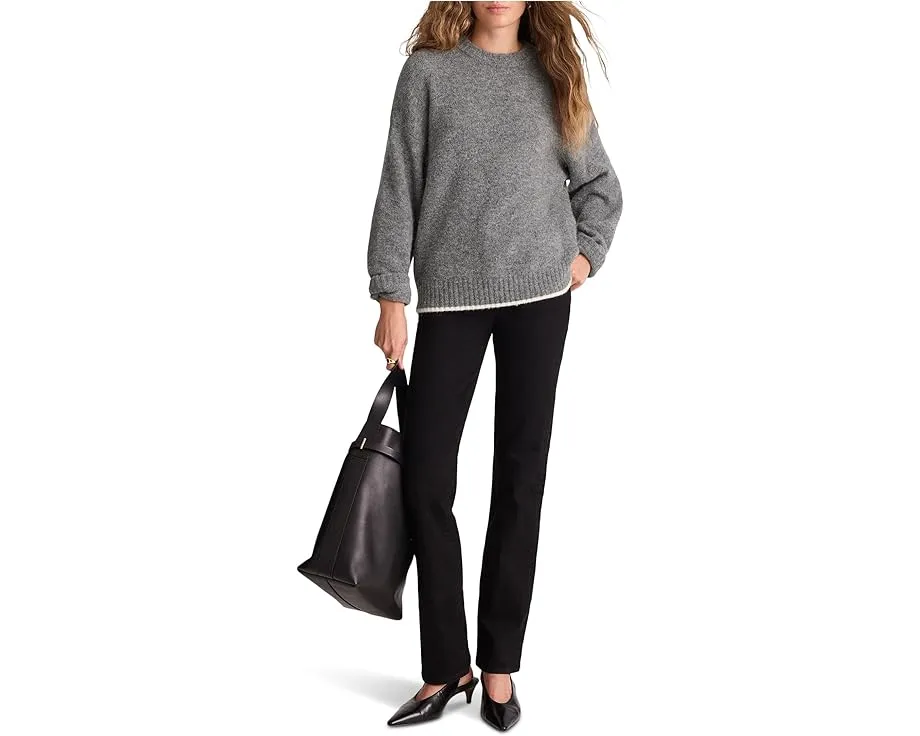 Свитер Madewell Charm Kritty с воротником-стойкой и контрастными манжетами