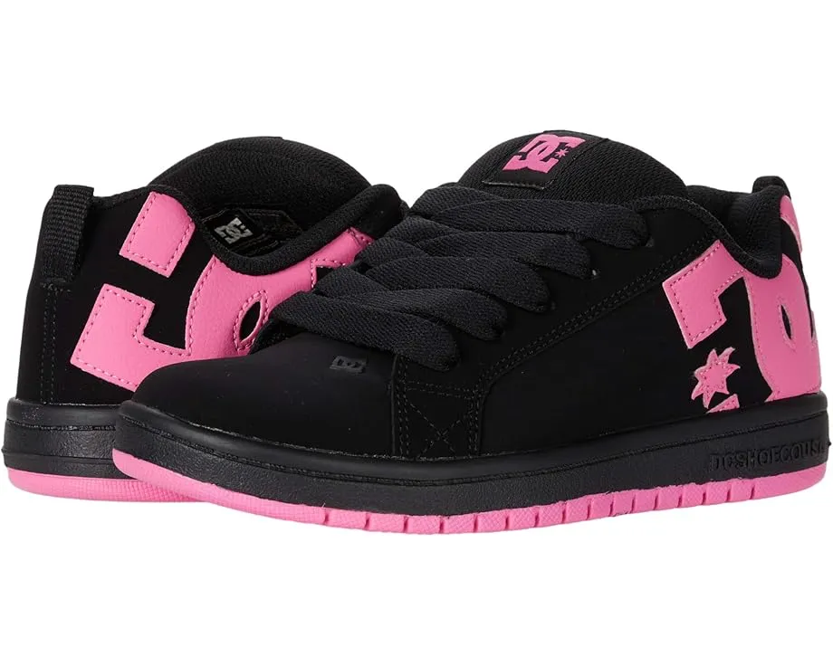 Кроссовки для скейтбординга DC Kids Court Graffik с кожаным верхом и вулканизированной подошвой