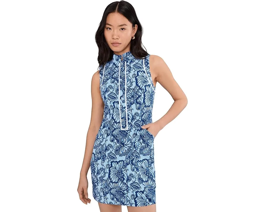 Lilly Pulitzer платье Kathy для гольфа с защитой UPF 50+ и молнией спереди