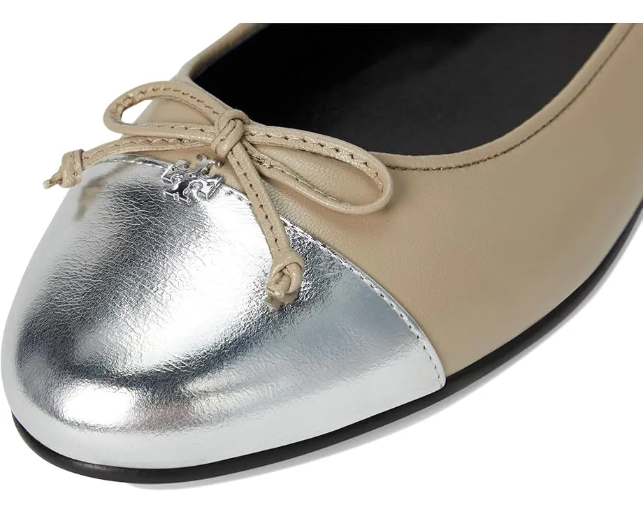 Балетки Tory Burch Cap Toe с бантом и контрастным мыском
