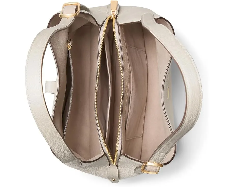 Большая плечевая сумка Kate Spade New York Deco из тисненой кожи в цветном блоке