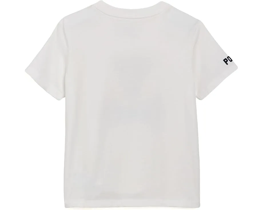Футболка Polo Ralph Lauren для малышей из хлопка с принтом медвежонка Polo