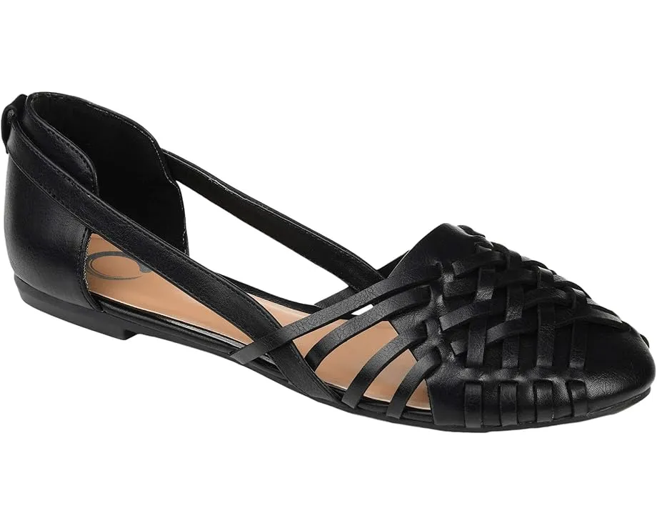 Балетки Ekko с плетеным узором и круглым носком Journee Collection