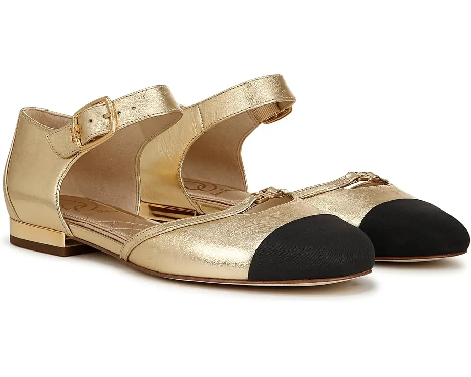Балетки Rylie с контрастным каблуком и регулируемой пряжкой Sam Edelman