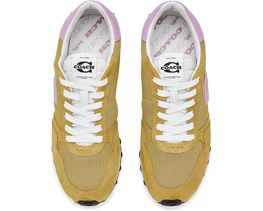 Кроссовки Coach Retro Runner из замши и кожи