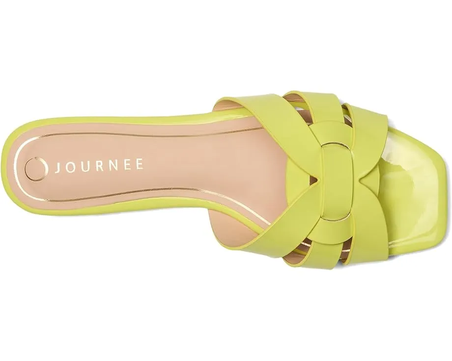 Сандалии Journee Collection Arrina с плоской подошвой и веганской кожей