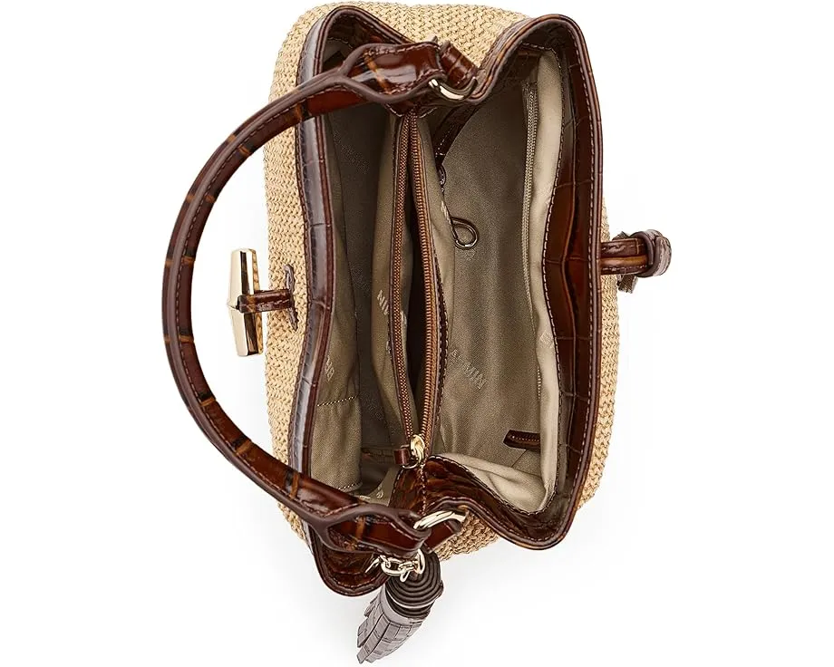 Мини сумка кроссбоди Mini Amelia от Brahmin с открытым верхом