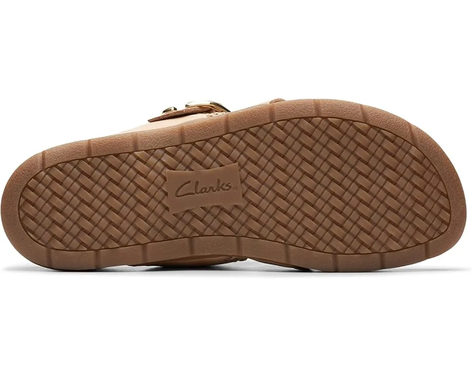 Плоские сандалии Clarks Reileigh Park в стиле вьетнамок с кожаным верхом
