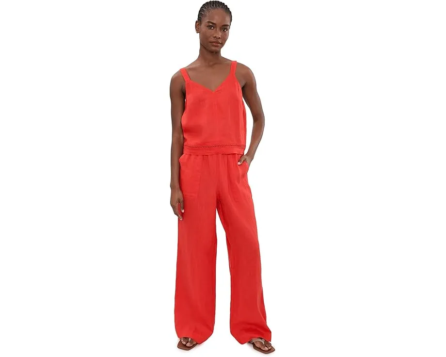 Stella Linen Paperbag Pants