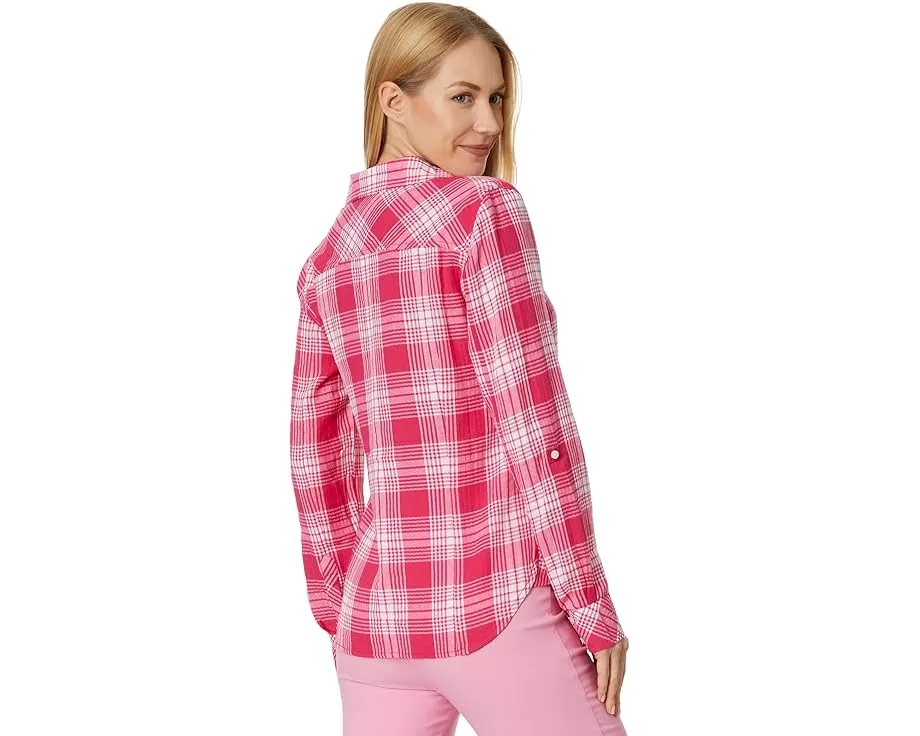 Рубашка Tommy Hilfiger Patio Plaid с отворотом на манжетах