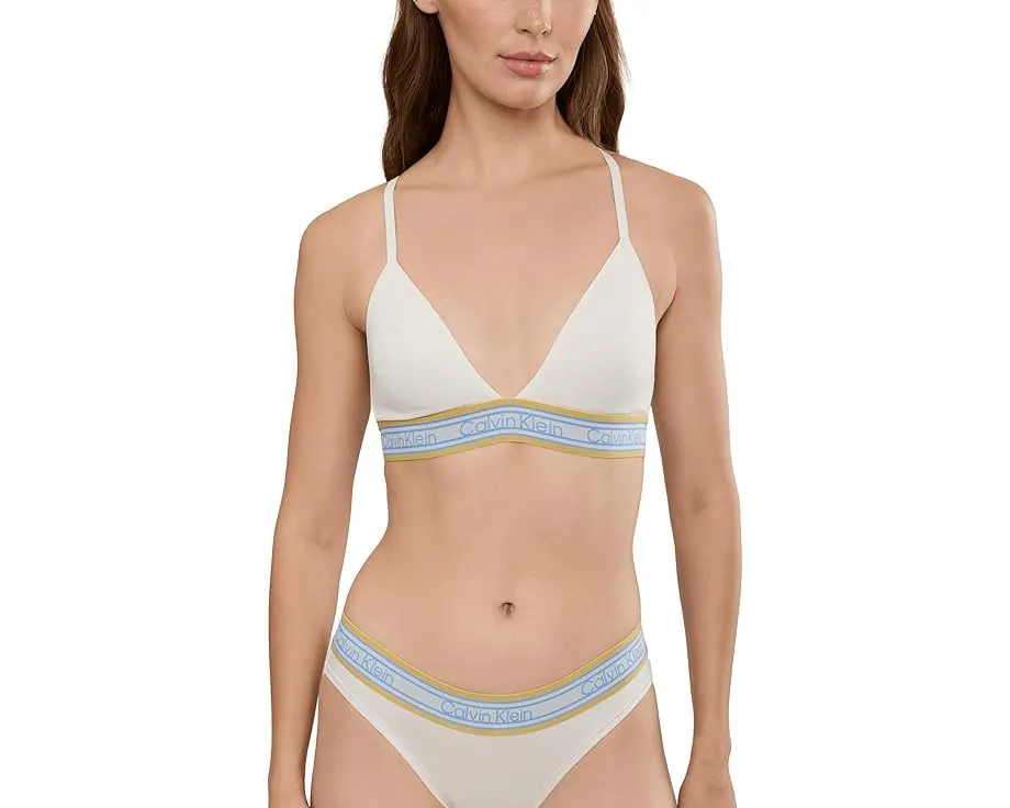 Бюстгальтер Calvin Klein Icon Cotton Modal Stripe Triangle с хлопковым модалом