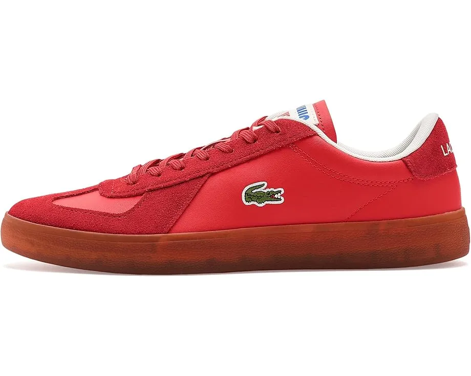 Кроссовки Lacoste Baseshot Pro из кожи и замши с полупрозрачной подошвой