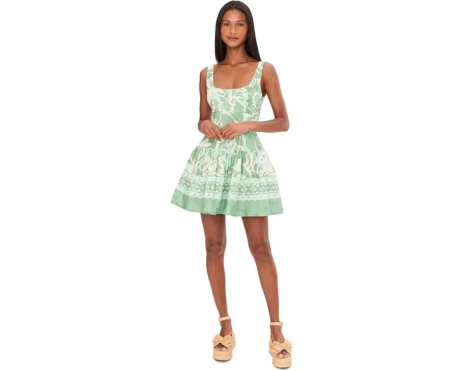 Мини-платье Avec Les Filles с лифом-бюстье и пышной юбкой