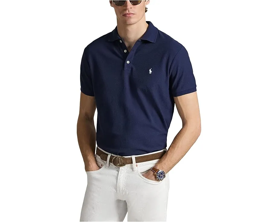 Поло Polo Ralph Lauren с медовой сеткой и зауженным кроем Custom Slim Fit