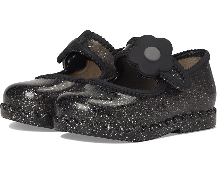 Балетки Hip Ballerina с аппликацией цветка и липучкой Mini Melissa