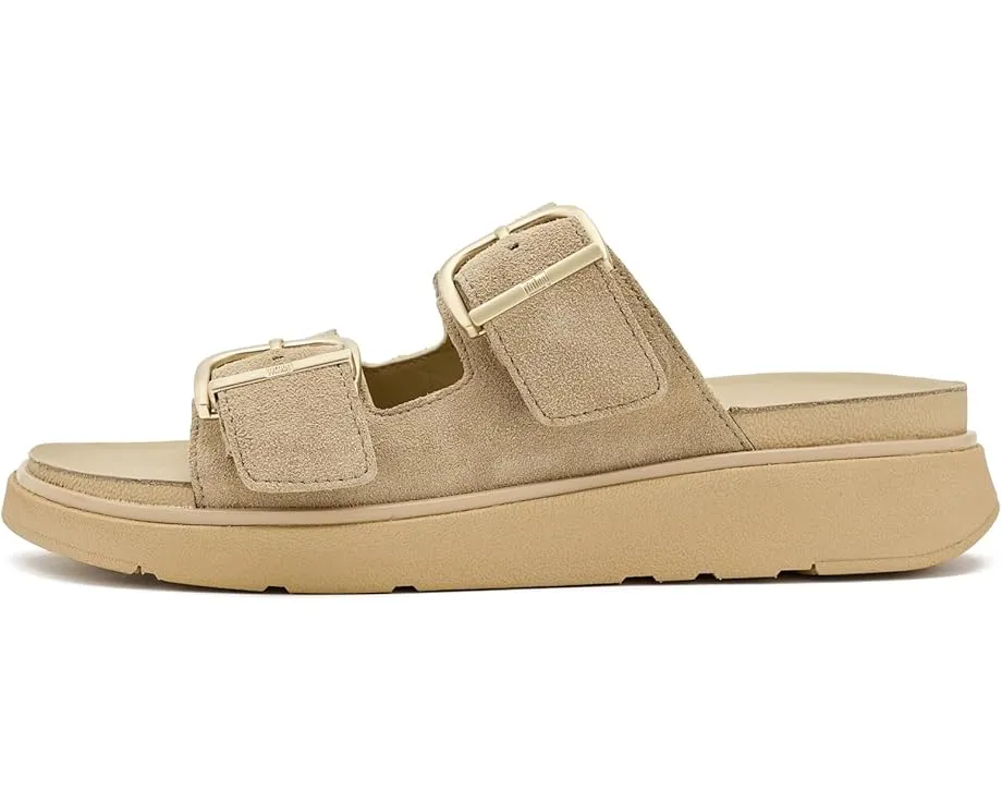 Сандалии FitFlop Gen FF Buckle Two Bar на платформе из замши