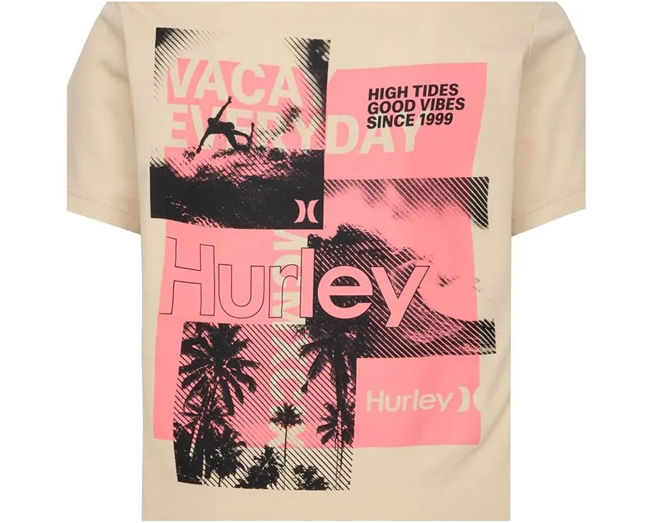 Hurley Kids футболка Blocks Graphic с принтом на груди и спине