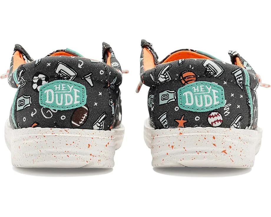 Детские кроссовки Hey Dude Kids Wally Print с принтом и технологией Flex & Fold