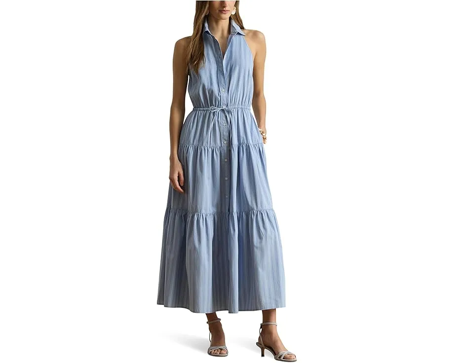 Платье-рубашка Lauren Ralph Lauren Striped Broadcloth с поясом