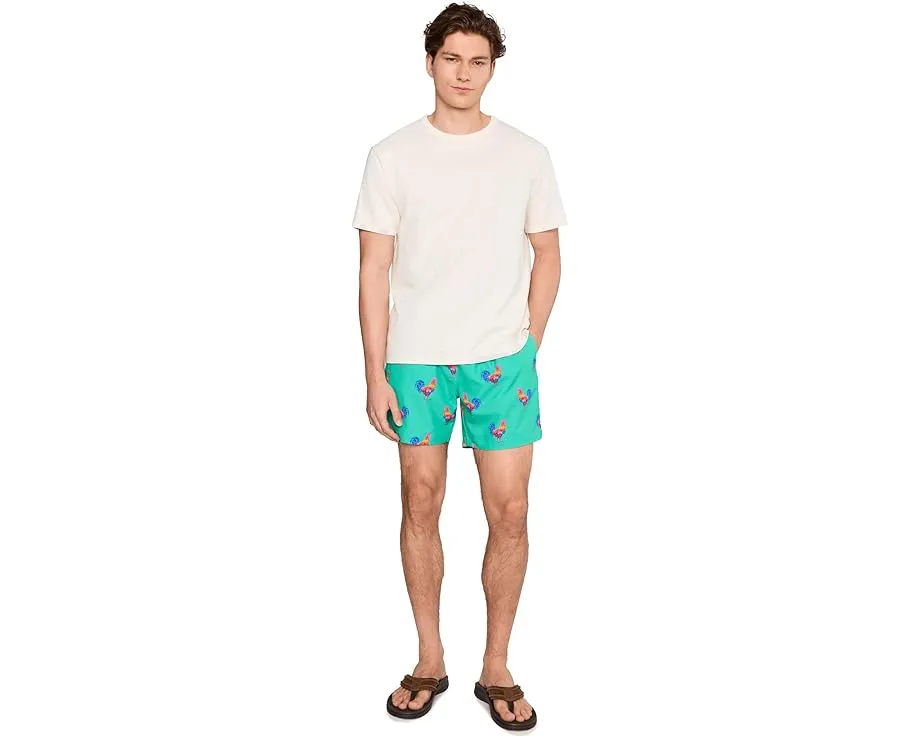 Chubbies шорты The Cockadoodle Doozies Teal 5.5 дюйма на подкладке