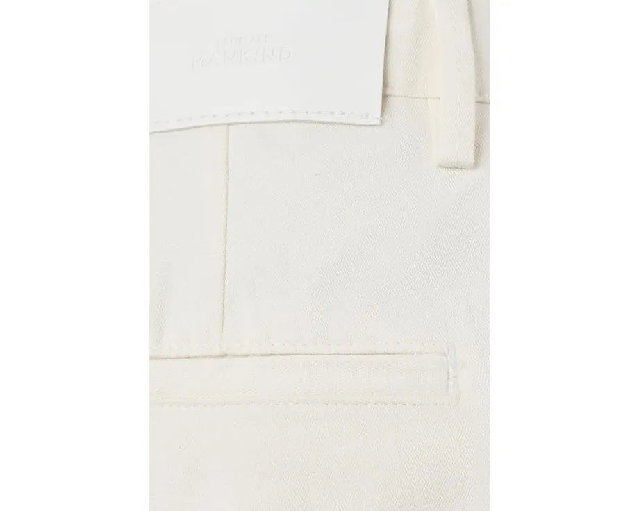 7 For All Mankind Шорты-брюки с прямыми штанинами и высокой талией