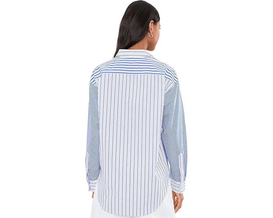 Свободная полосатая рубашка из бродклота Lauren Ralph Lauren