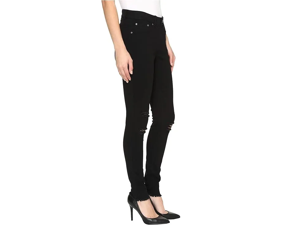 Джинсовые леггинсы HUE Ripped Knee Denim с эффектом потертостей