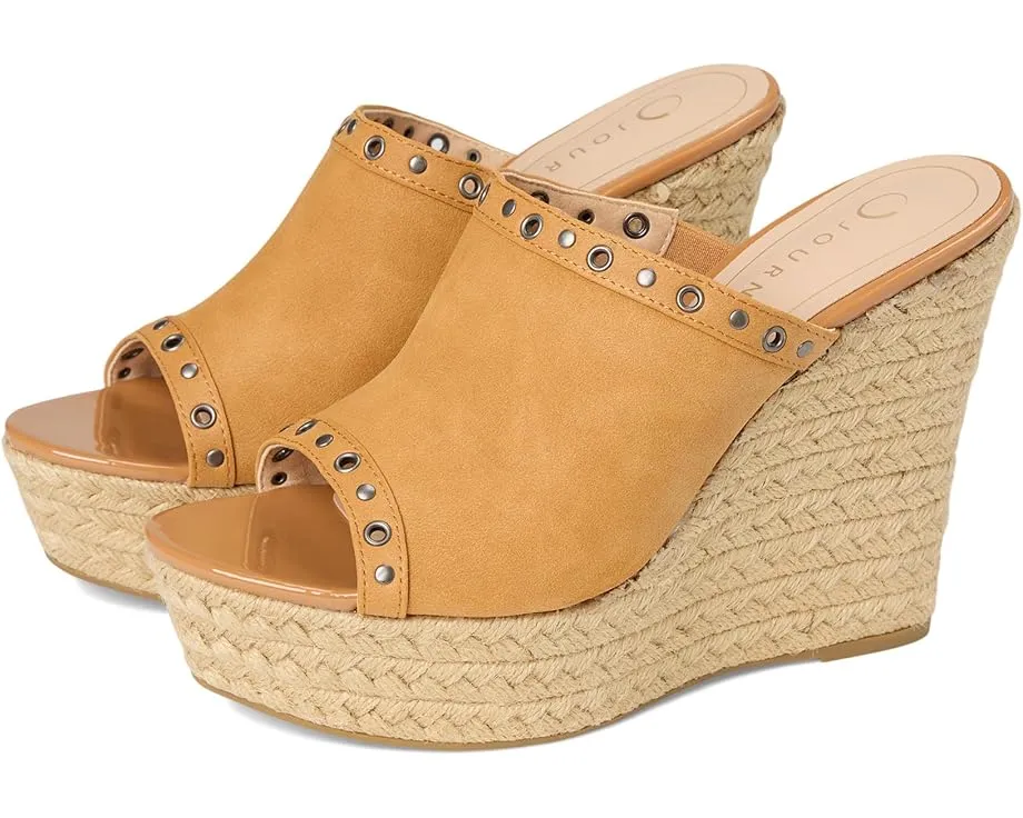 Сандалии Yari на танкетке в стиле эспадрильи от Journee Collection