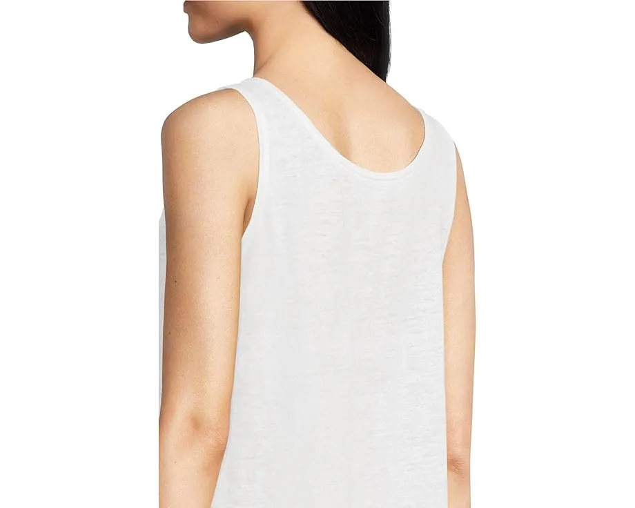 Топ майка Eileen Fisher Scoop Neck Tank с рифленой вязкой
