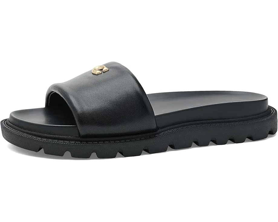 Сандалии Brynn Leather Slide из кожи бренда COACH