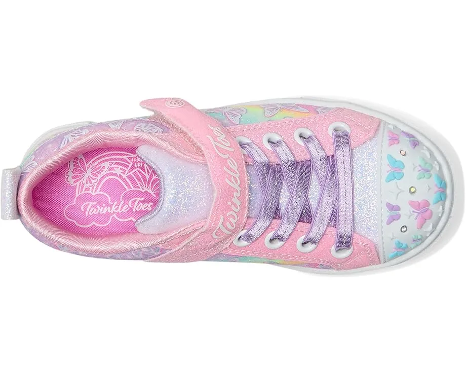 Детские кроссовки Skechers Twinkle Sparks с подсветкой и бабочками