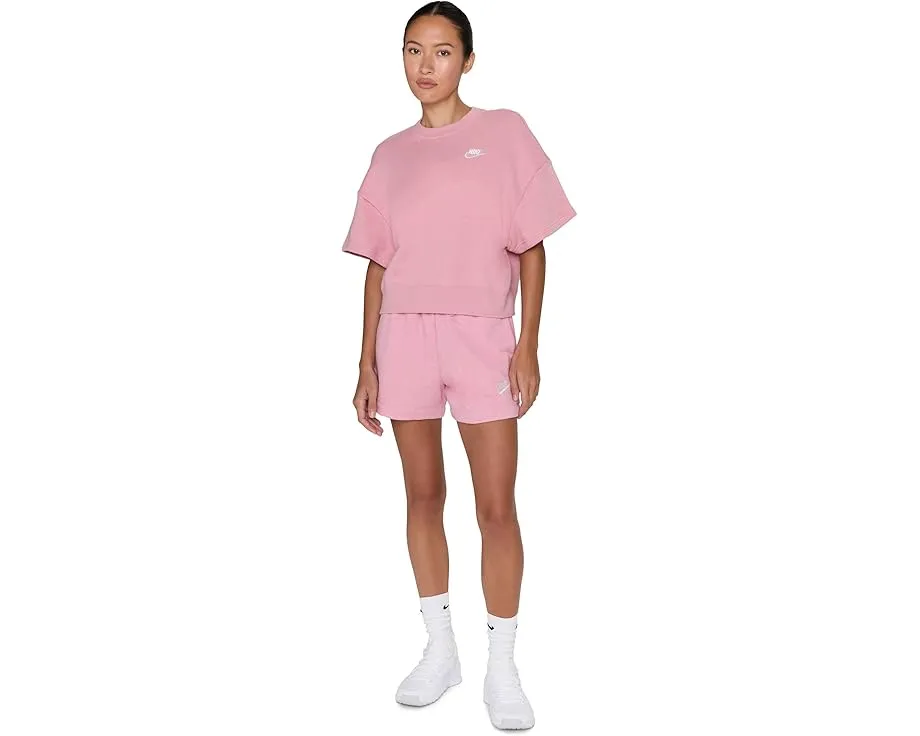 Nike Sportswear Club Fleece шорты с мид райзом и мягкой флисовой тканью