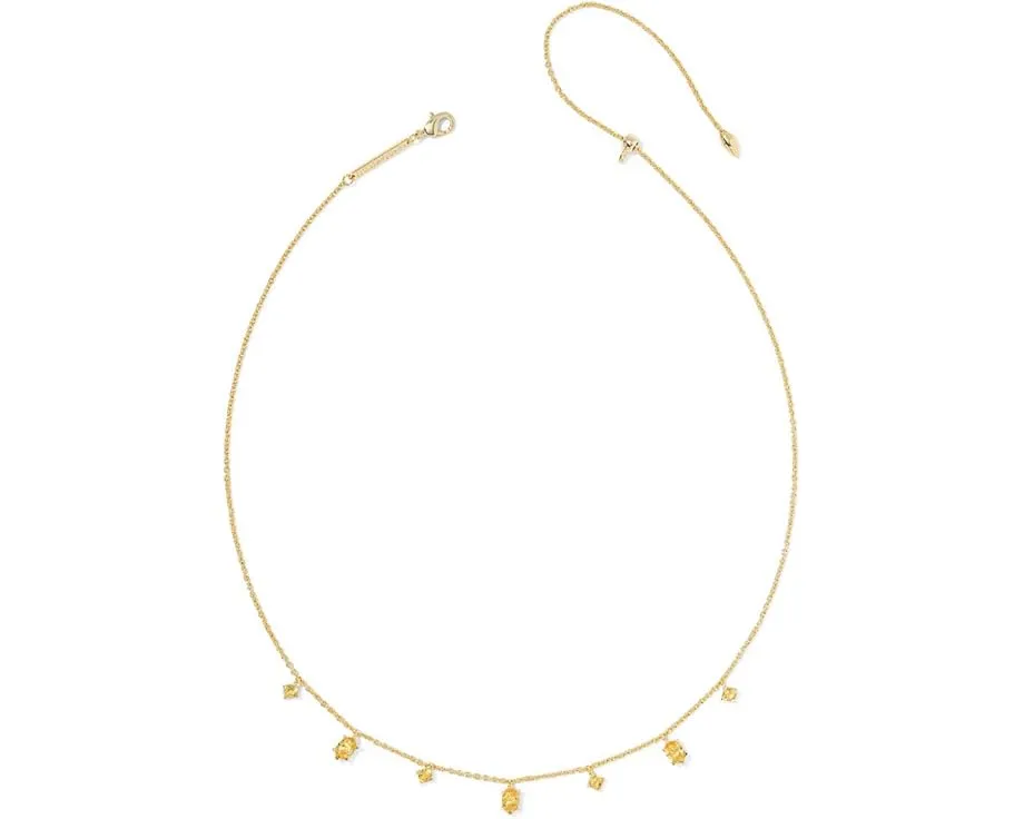 Колье Kendra Scott Cailin с нежным рядом кристаллов и застежкой-лобстер