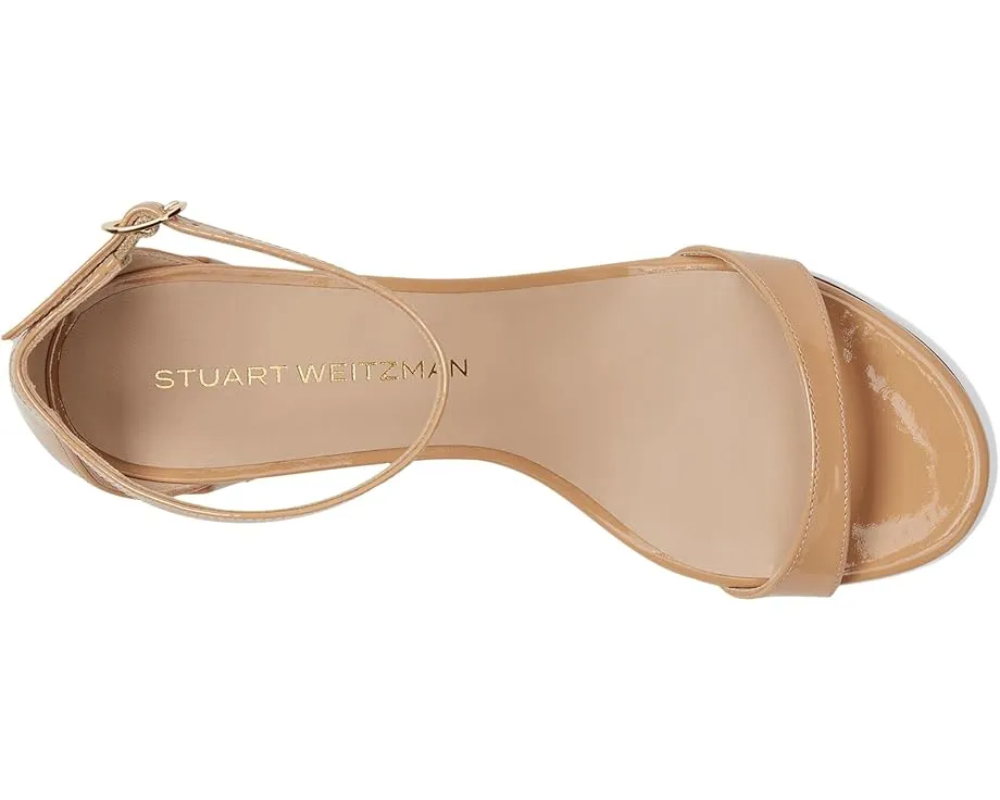 Сандалии Stuart Weitzman Nudist Block 50 с массивным каблуком и регулируемым ремешком