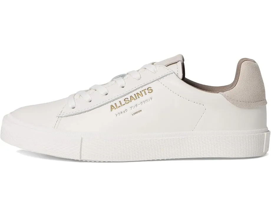Кожаные кроссовки AllSaints Underground с круглым носком и резиновой подошвой