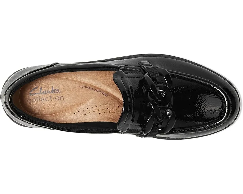 Балетки Clarks Zylah May на платформе с декоративной цепочкой