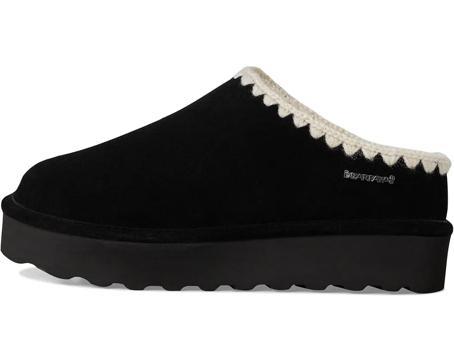 Домашние тапочки Bearpaw Crochet Martis с вязаным декором и съемной стелькой