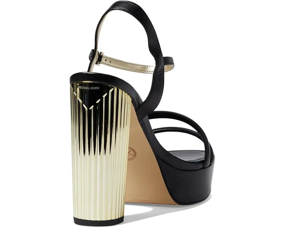 MICHAEL Michael Kors Porter на высокой платформе с ремешками и золотым каблуком