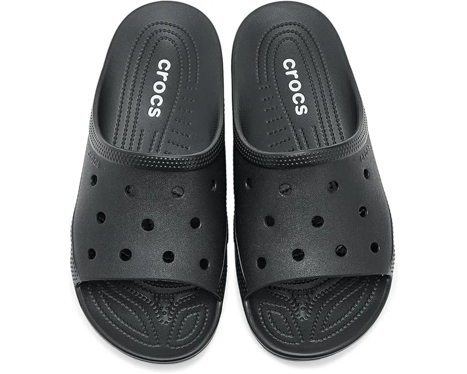Сланцы Classic Saturday Slides с мягкой стелькой и отверстиями для джиббитц Crocs