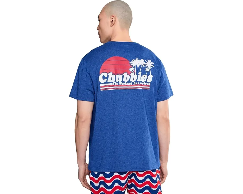 Футболка Chubbies The Ol' College Try с принтом на спине и круглым вырезом