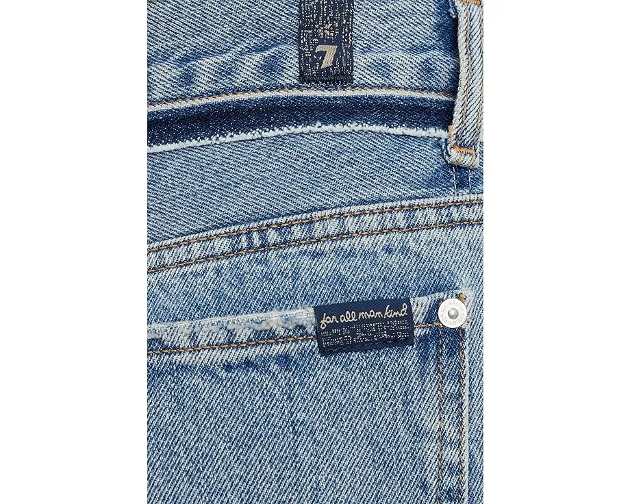 Брюки 7 For All Mankind Stovepipe Straight Ankle с завышенной талией