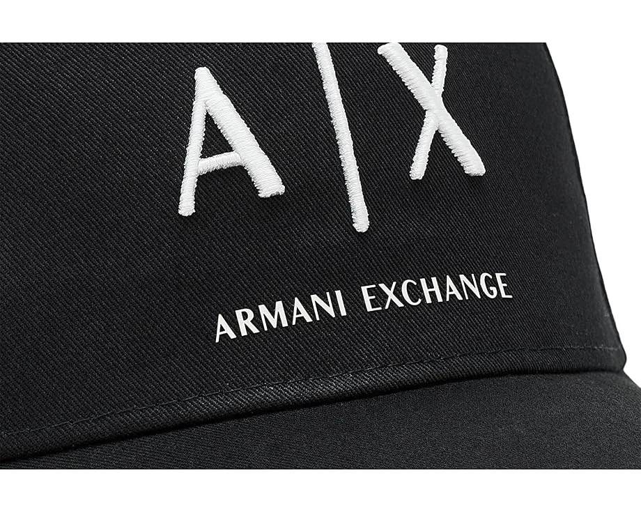 Armani Exchange бейсболка из хлопкового твила с логотипом